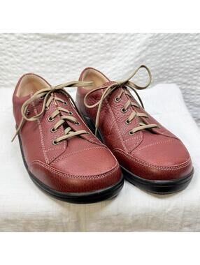Finn Comfort Tango Brick Leather Oxford SoHo Women’s Sz 40 New IN BOX, SZ 9 US